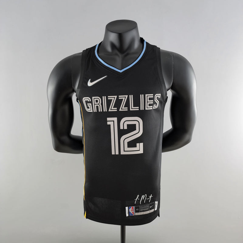 Camisa NBA Memphis Grizzlies #12 Morant - Honor Edition Black