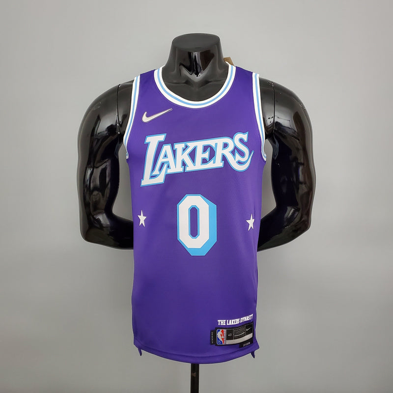 Camisa NBA Lakers #0 Westbrook City Edition Purple - 23/24