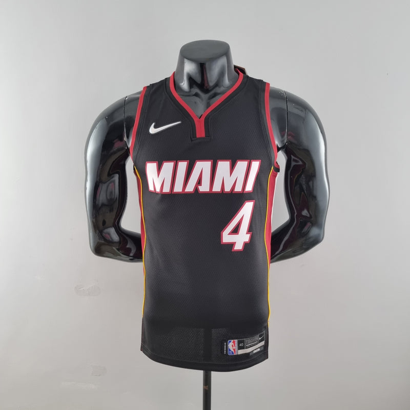 Camisa NBA Miami Heat #4 Oladipo - 75° Aniversário Black