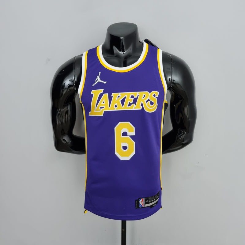 Camisa NBA Lakers #6 Jordan Purple 75° Aniversário  - 23/24