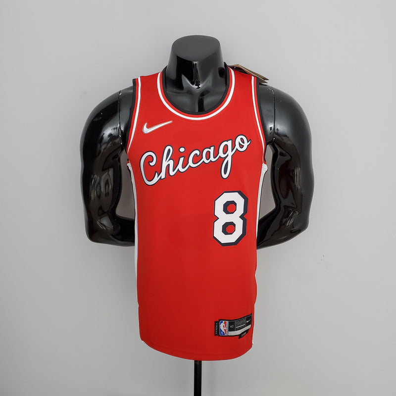 Camisa NBA Chicago Bulls #8 Lavine - 75° Aniversário Red